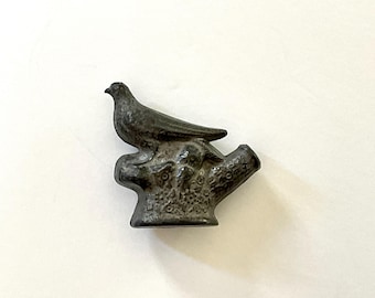 Antique Pewter Bird Whistle