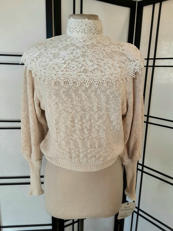 Vintage 80s Scott McClintock Sweater Gunne Sax Swe