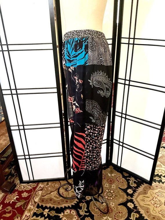 Vintage Patchwork Pants Sacred Threads Rayon - image 2
