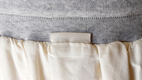 Moncler Mini Skirt Cream Nylon Mini Skirt Drawstr… - image 4
