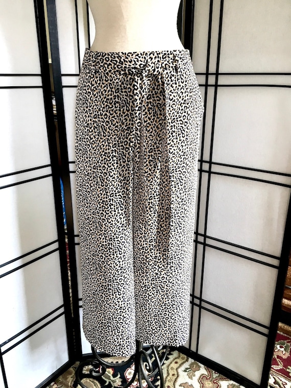 Silk Cropped Pants Leopard Print Pants NWT J Crew 