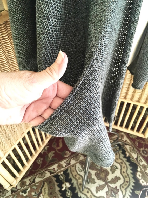 Vintage Eskander Cardigan Sweater Linen Knit Card… - image 3