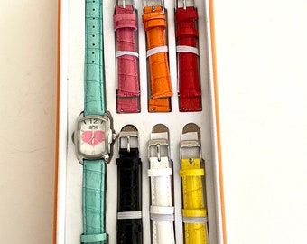 Vintage Invicta Watch Womens Peace and Love Watch Multi Color Bands