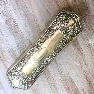 Vintage Art Nouveau Sterling Horsehair Brush