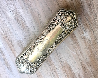 Vintage Art Nouveau Sterling Horsehair Brush