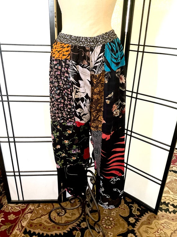 Vintage Sacred Threads Rayon Patchwork Pants - Etsy