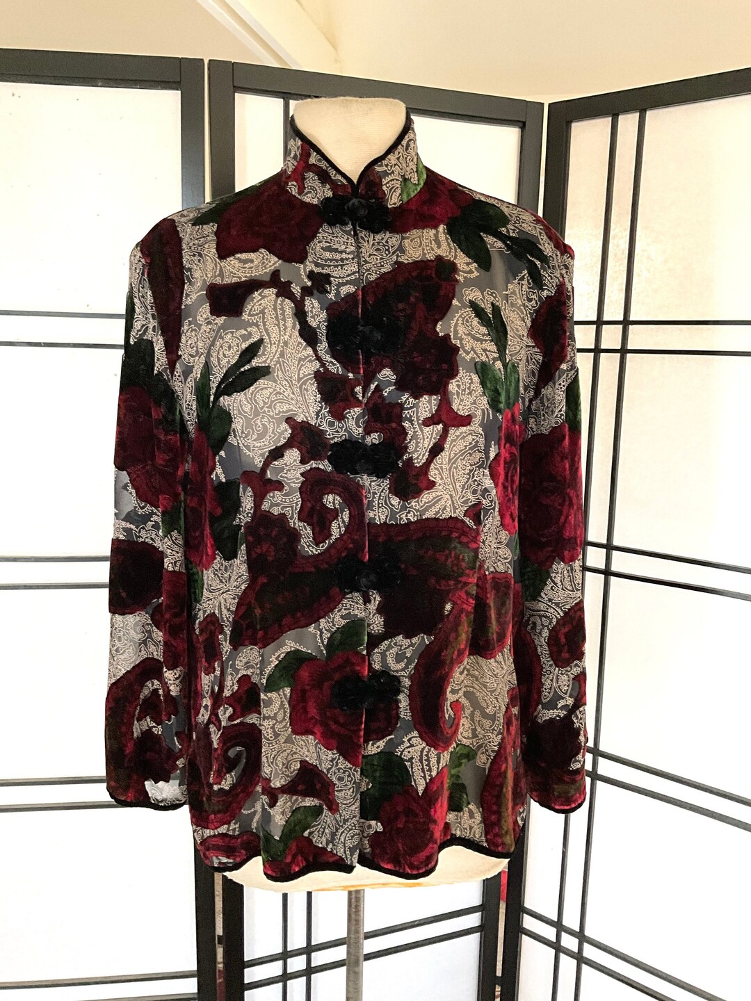 Good Times, Bad Times Silk Burnout, Lace + Ruffle Blouse