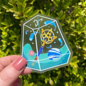 FFX Final Fantasy Ten Terrarium - Yuna and Tidus- Clear Waterproof Vinyl Sticker