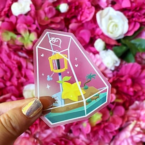 Kingdom Hearts Terrarium - Clear Vinyl Sticker