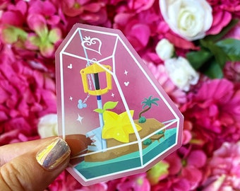 Kingdom Hearts Terrarium - Clear Vinyl Sticker