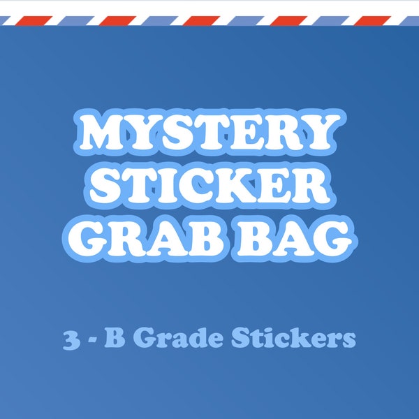 MYSTERY GRAB BAG - Seconds Sale - Cute variety of stickers
