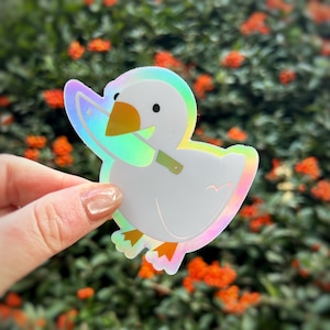 A Horrible Goose - holographic waterproof vinyl sticker
