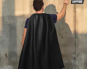 Men's Vampire Cape Halloween Costume Superhero Mask Party Cosplay Outfit