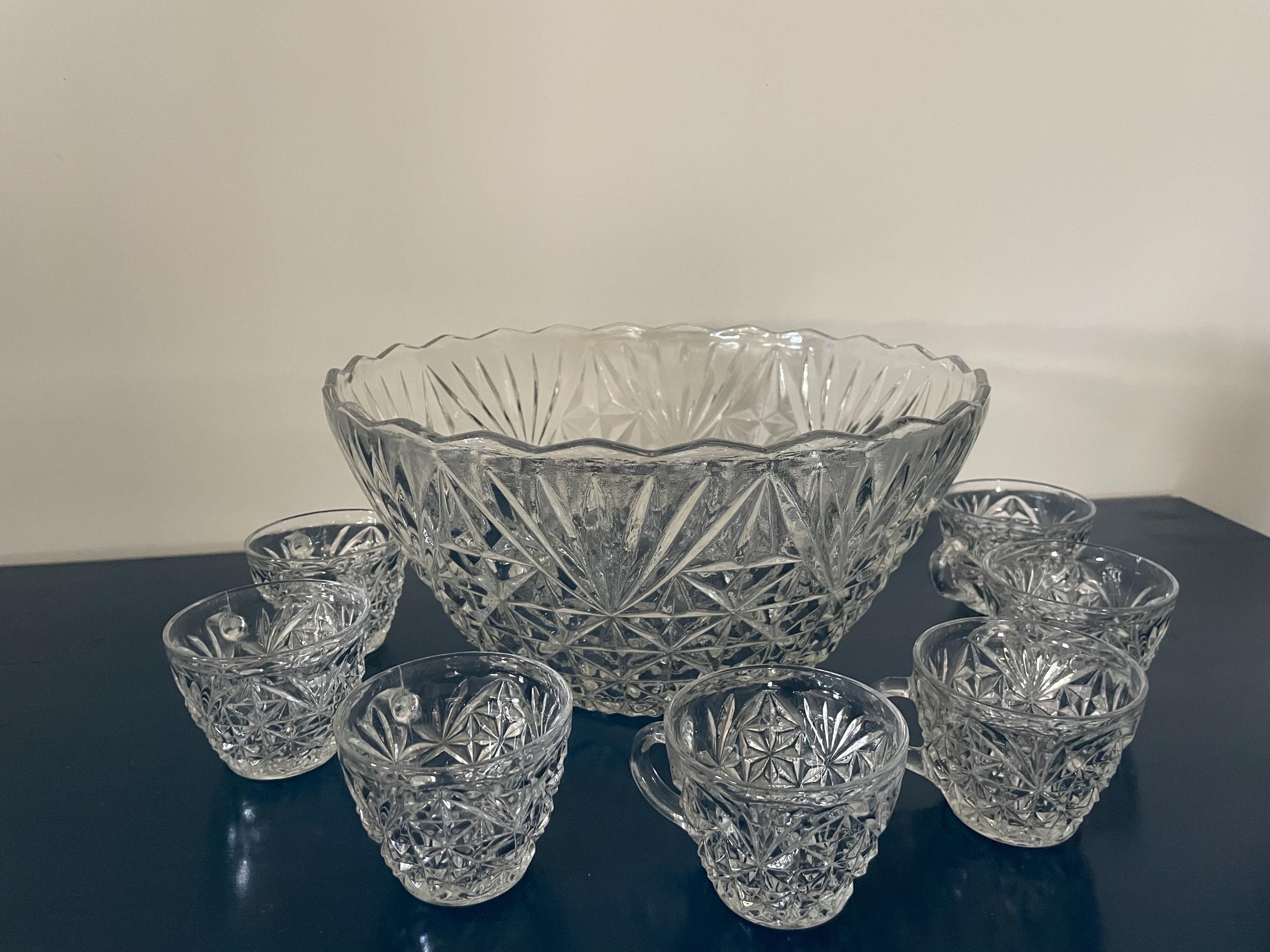 Punch Bowl Set Anchor Hocking Arlington - Etsy