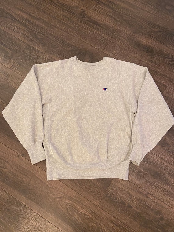 90s Reverse Weave Champion Chunky Heather Grey Swe