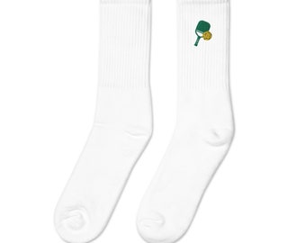 Chaussettes brodées pickleball