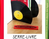 Serre livre - Bookend BUBU en vinyls vintage