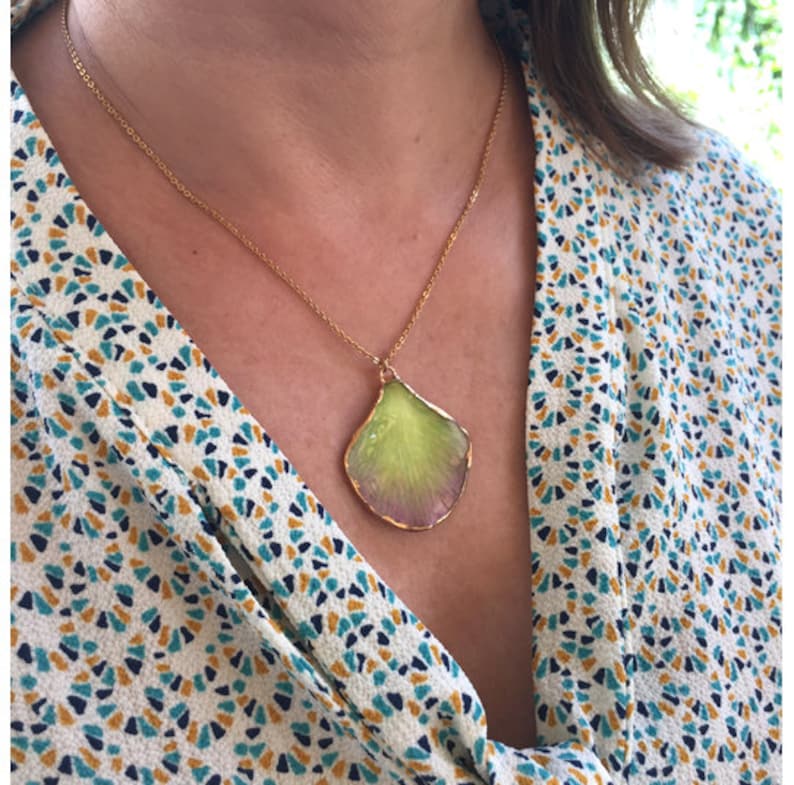 Orchid necklace Real orchid pendant necklace Real orchid petal necklace Birthday gifts for her Necklaces for women Real flower necklace gift