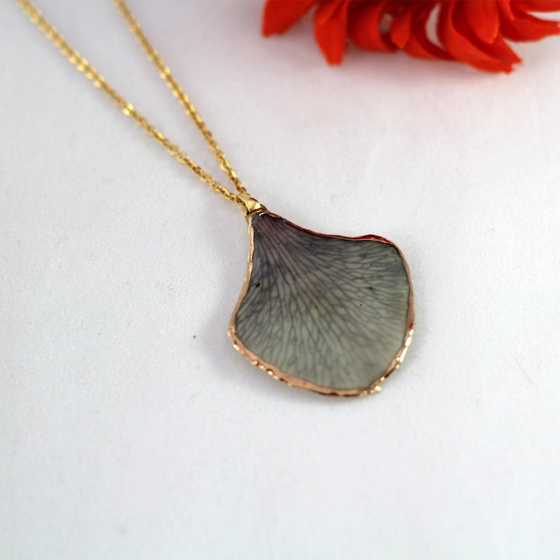 Orchid necklace Real orchid pendant necklace Real orchid petal necklace Birthday gifts for her Necklaces for women Real flower necklace gift