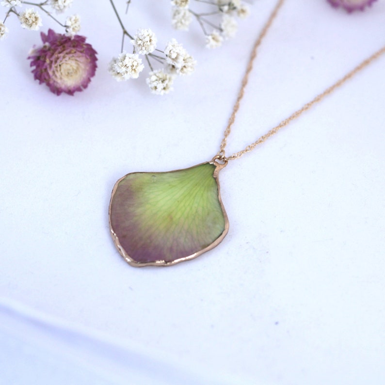 Orchid necklace Real orchid pendant necklace Real orchid petal necklace Birthday gifts for her Necklaces for women Real flower necklace gift