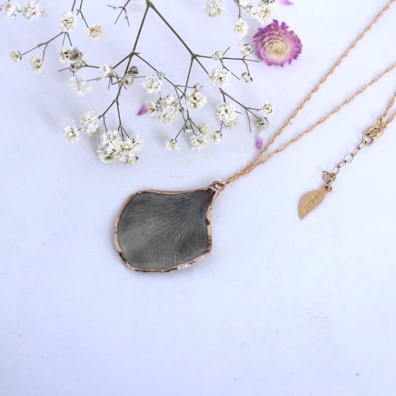 Orchid necklace Real orchid pendant necklace Real orchid petal necklace Birthday gifts for her Necklaces for women Real flower necklace gift