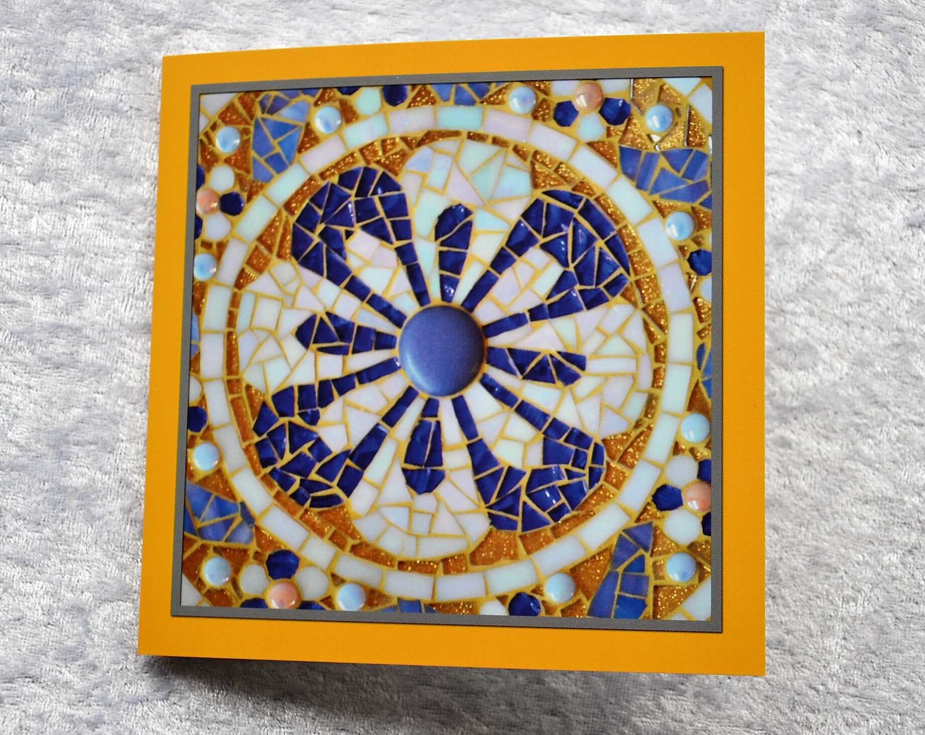 Greeting cards mosaic design set of 5 Etsy