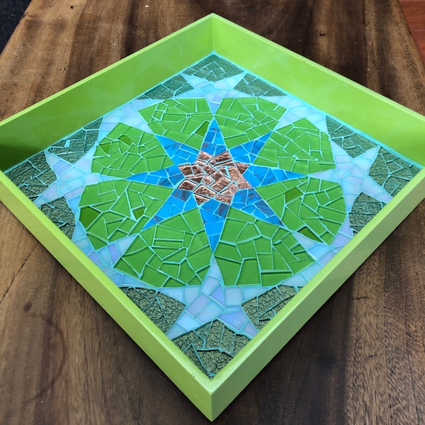 Mosaic Serving Tray Etsy