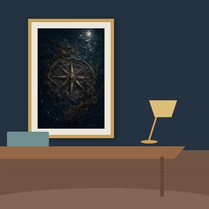 The Drowned Compass Dark Nautical Folklore Printable Wall Art Digital Download listing image 3 of 7