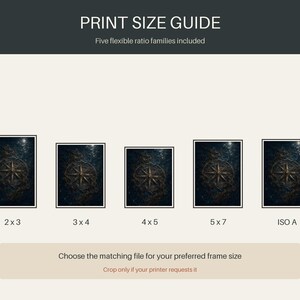 The Drowned Compass Dark Nautical Folklore Printable Wall Art Digital Download listing image 5 of 7
