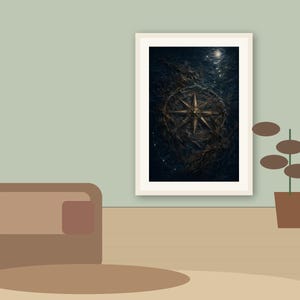 The Drowned Compass Dark Nautical Folklore Printable Wall Art Digital Download listing image 4 of 7