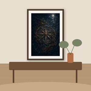 The Drowned Compass Dark Nautical Folklore Printable Wall Art Digital Download listing image 2 of 7