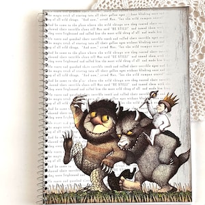 Where the Wild Things Are personalized notebook, custom notebook, journal, spiral notebook, personalized gift