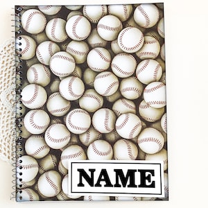 Personalized Baseball notebook