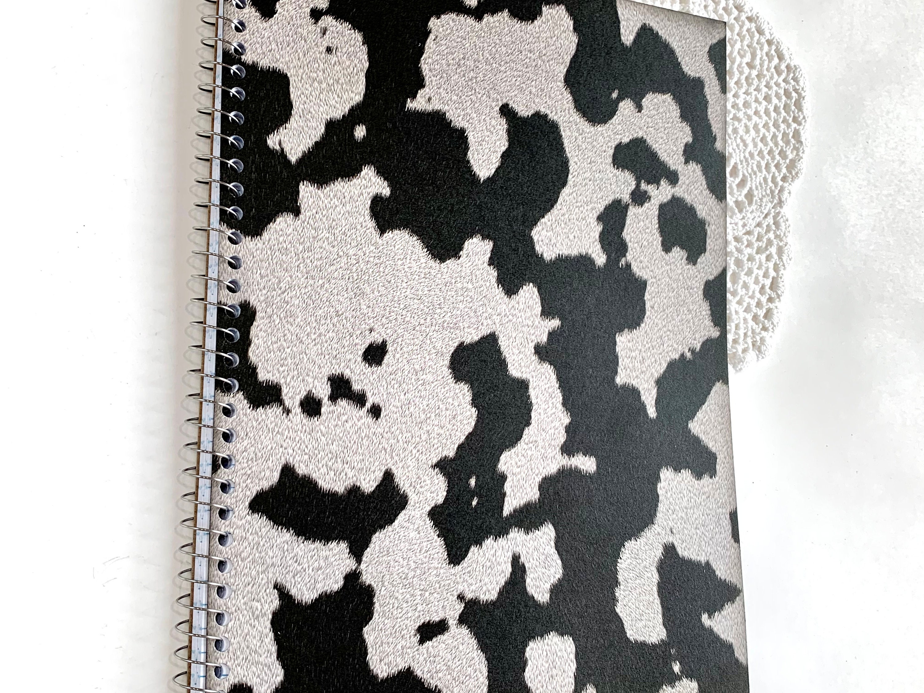 Cute brown cow print Spiral Notebook for Sale by viripasta