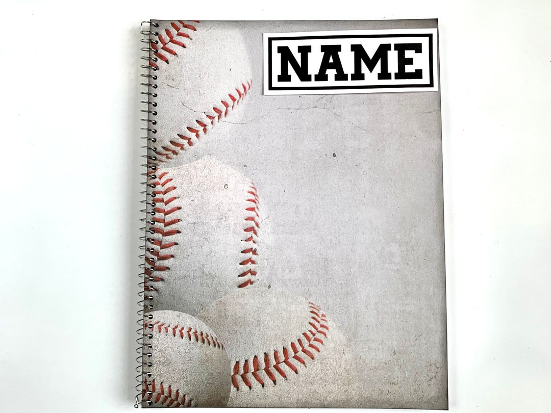 Hitters Notebook Personalized Baseball Notebook - Etsy
