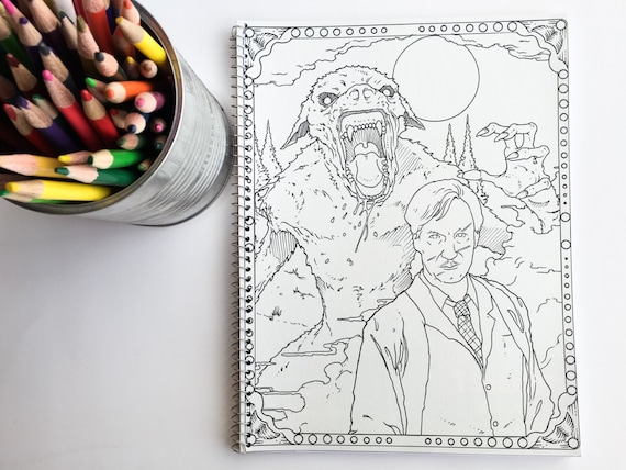 Harry Potter Adult Coloring Book Notebook With Lupin And