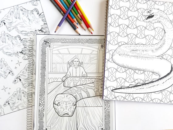 Harry Potter Basilisk Coloring Pages : Free Printable Harry Potter