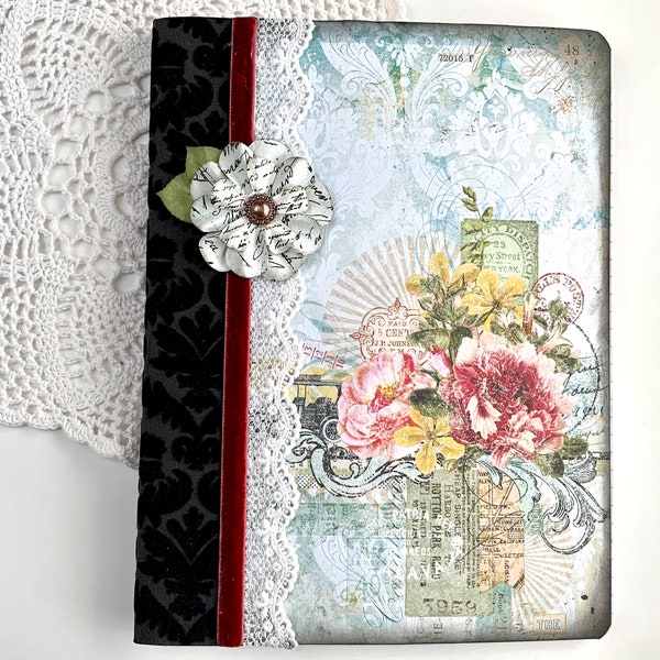 Journal, notebook, smash book, Diary, with vintage effects