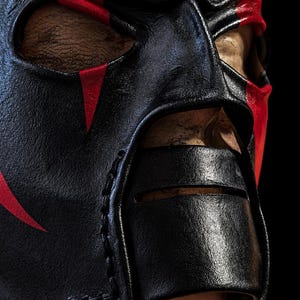Wrestling custom 2001 leather Kane mask