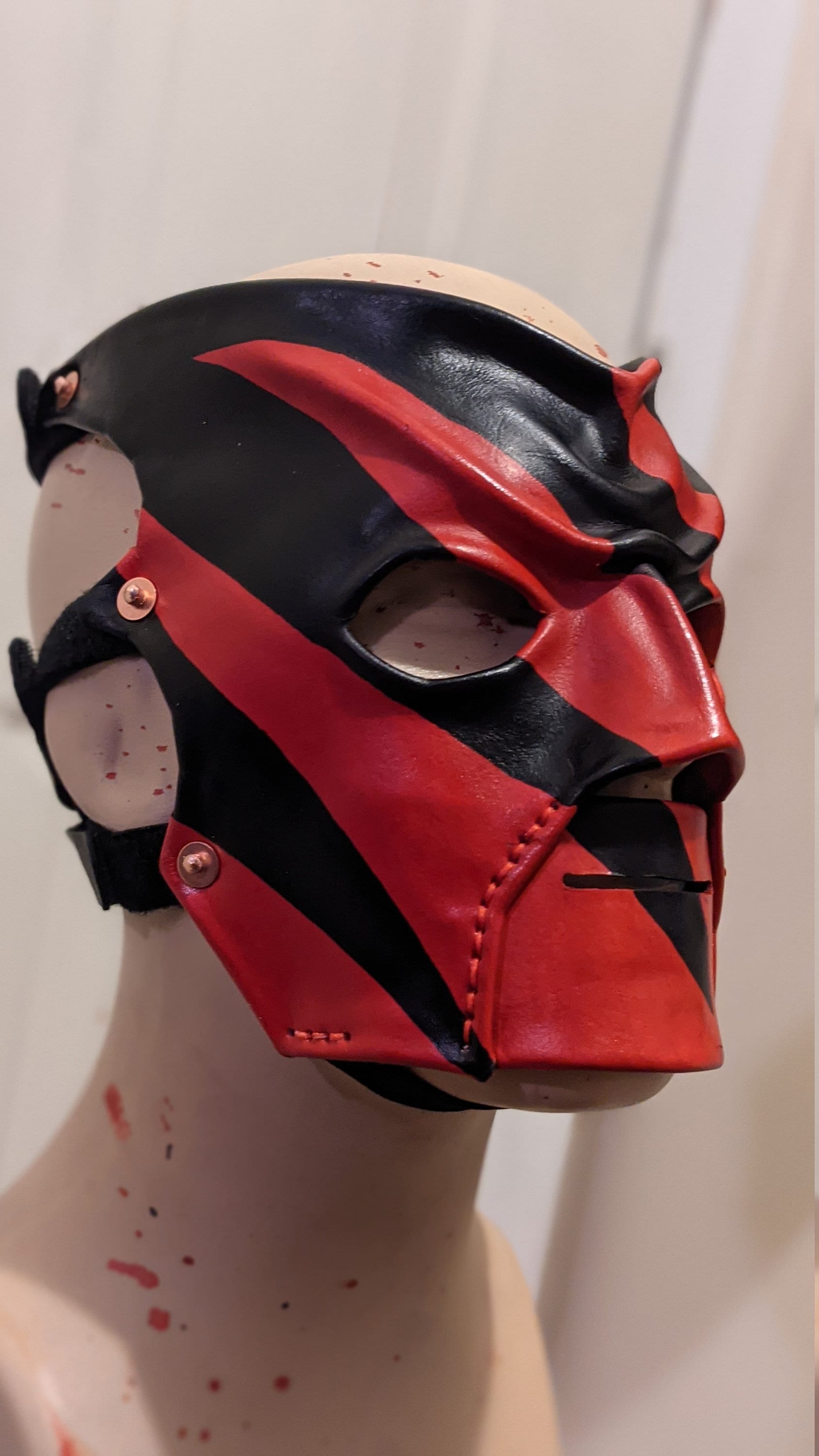 WWF / WWE Leather KANE wrestling mask Replica Etsy