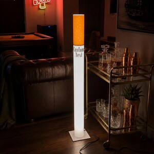 XXL Cigarette Lamp Custom Giant Cigarette Floor Light 100cm – Bar Cart Whiskey Glow Gift
