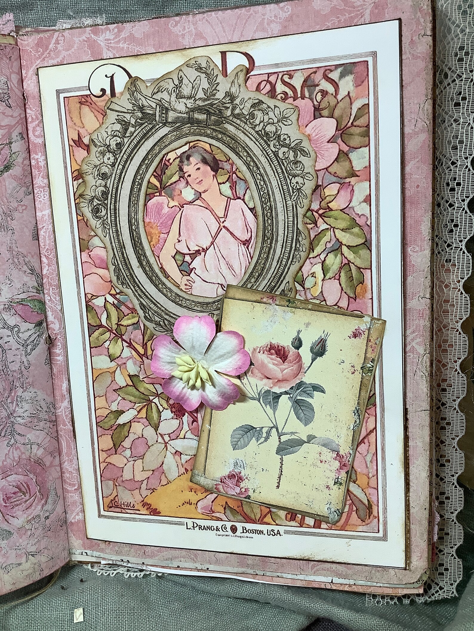 Vintage Pink Soft Cover Journal - Etsy