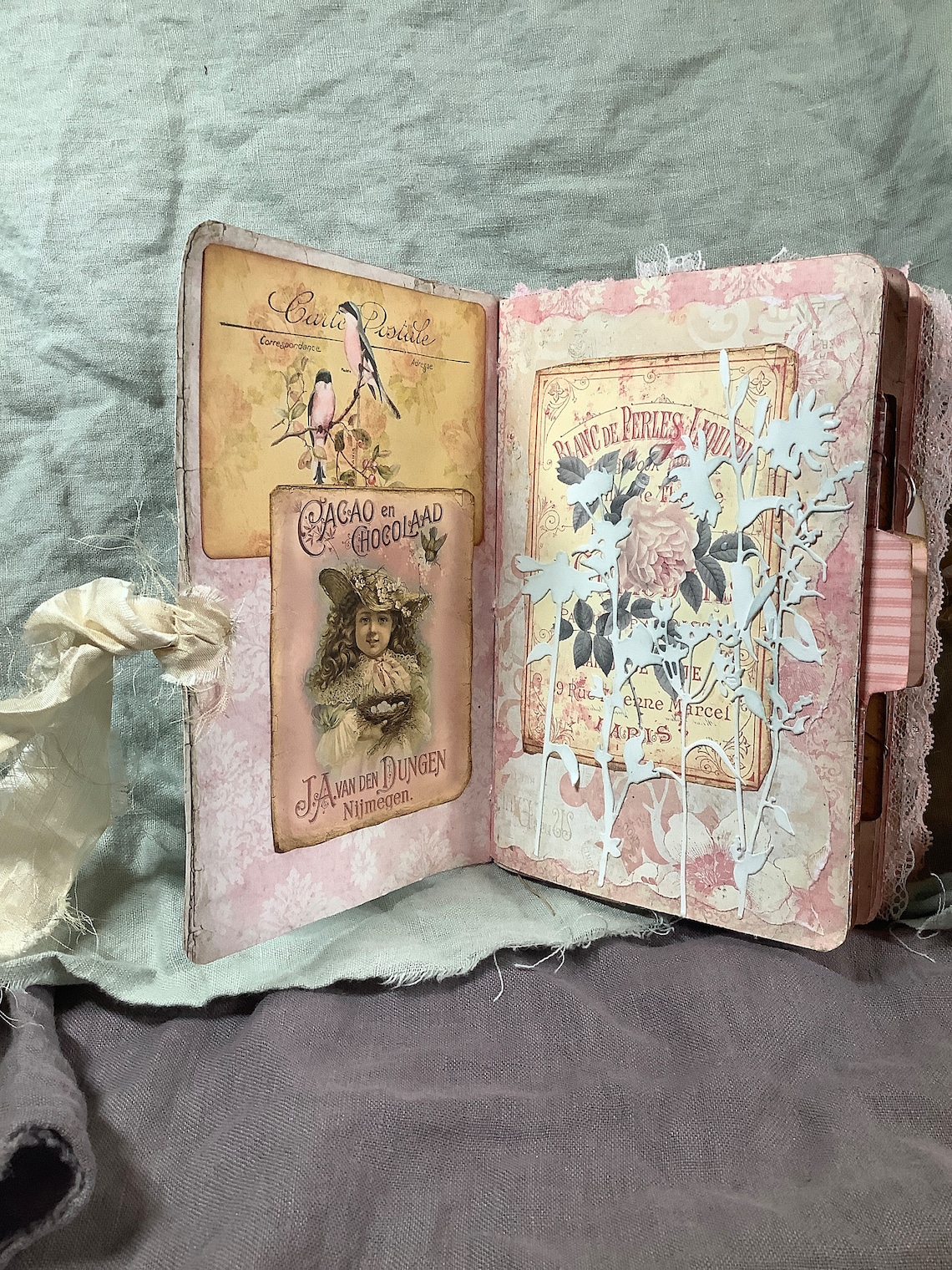 Vintage Pink Soft Cover Journal - Etsy