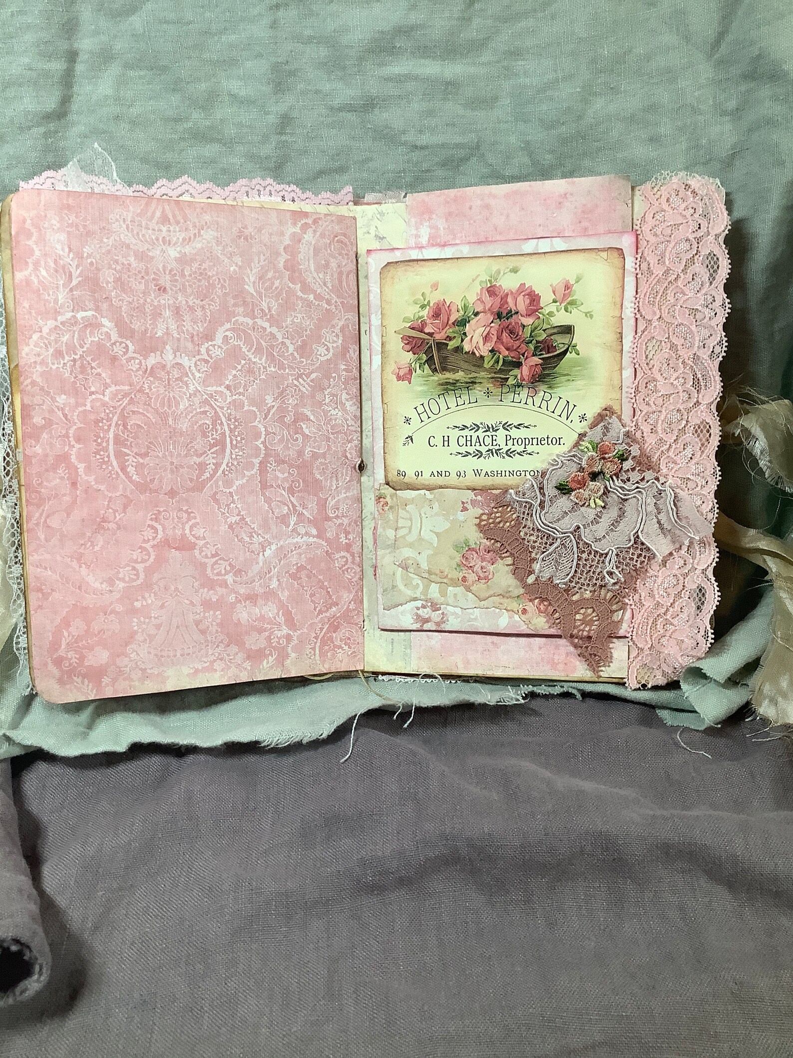 Vintage Pink Soft Cover Journal - Etsy