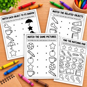 Preschool Logic and Thinking Skills Workbook, Brain Games and Worksheets for Kids Ages 3-5