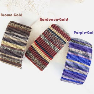 Pulsera de macramé de múltiples líneas/Arte del macramé/Arte de fibra