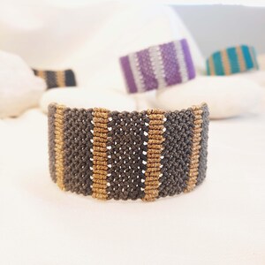 Bracelet en macramé uni/Art Of Macramé/Art de la fibre