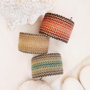 Wide Macrame Bracelet/Art of Macrame/Fiber Art