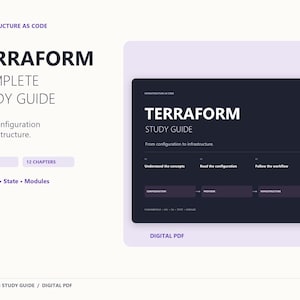Terraform Study Guide PDF | Infrastructure as Code (IaC) | HCL, CLI, State, Modules & Providers | DevOps Digital Study Notes