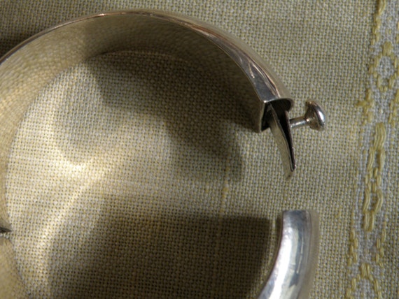 Mid Century Modernist Sterling Silver Bracelet - image 4